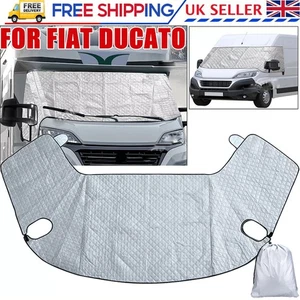 Exterior Thermal Blinds Windscreen Cover For Fiat Ducato Peugeot Boxer Motorhome - Picture 1 of 6