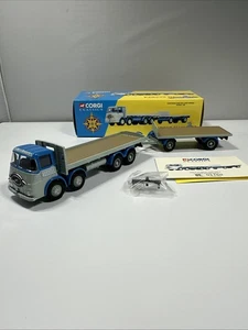 1:50 Corgi 11301 ERF 8 Wheel PLATFORM Lorry & Trailer RUSSELL of BATHGATE - Picture 1 of 12