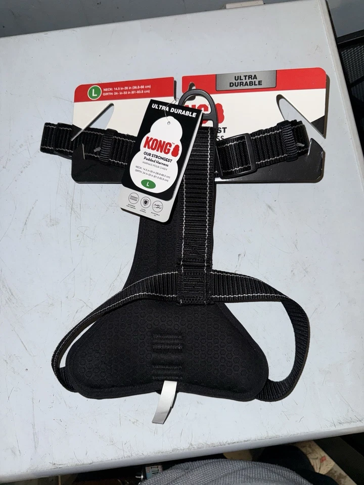 Kong Bolsa de Residuos Ultra Duradera Arnés para Perros con Mango de Control Medio Negro Foto 1 de 4