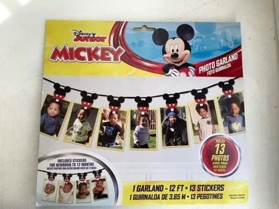 Disney Микки Маус вечеринки декор фото Garland держит 13 фотографии рождения - 12 месяцев. - Изображение 1 из 4