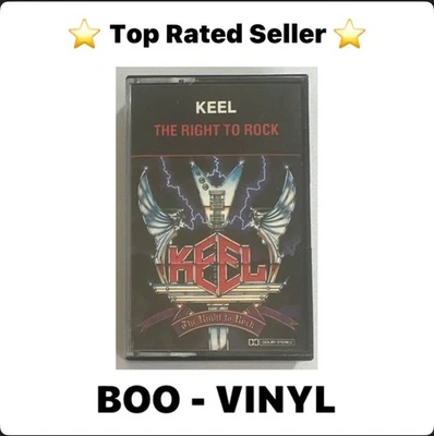 KEEL - THE RIGHT TO ROCK ~ CASSETTE TAPE HEAVY METAL EX / EX - Image 1 of 4
