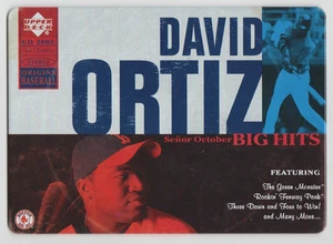 DAVID ORTIZ 2005 UD Origins NOSTALGIC SIGNS 5 x 7 Inch Tin Box Topper RARE FIND - Picture 1 of 1