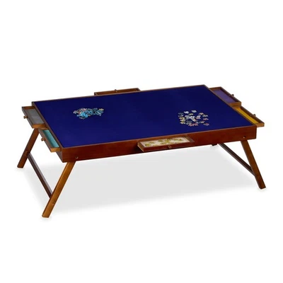 Puzzle Table Puzzle Pad Puzzle Board Foldable 6 Drawers Colourful Puzzle Tray - Image 1 of 4