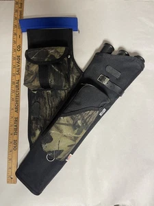 Neet Archery Hip Quiver Camo Black USA Made 3-Tube Target Field Pouch Belt Clip - Picture 1 of 8