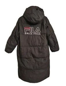FILA Women Goose Down Waterproof Fashion Women Padded Coat Color Black Size 16/M - Picture 1 of 16