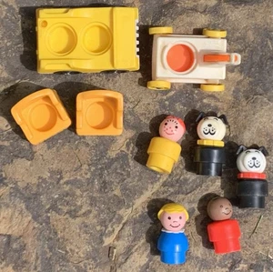 Vintage Fisher Price Little People Figures Lot. Used - Picture 1 of 3