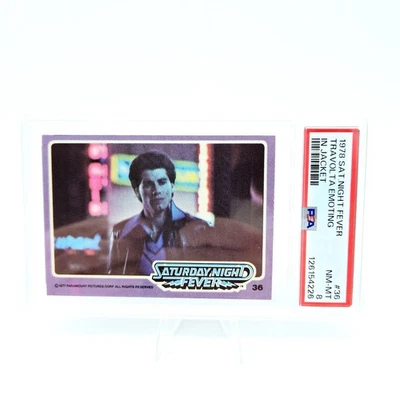 1978 Saturday Night Fever John Travolta Emoting in Jacket #36 PSA 8 - Image 1 of 2