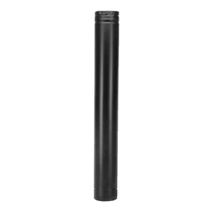 4" x 12" Black Pellet Vent Pipe - Bild 1 von 1