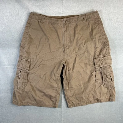 Pantalones Cortos de Carga Nike De Colección Para Hombres Grandes 34* Marrón Cordones Departamento Atlético 11" Y2K Foto 1 de 4