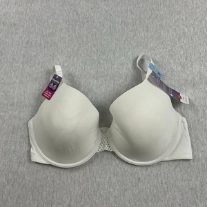 Reggiseno Hanes Ultimate donna 38 C ferretto fresco comfort tessuto look liscio bianco - Foto 1 di 11
