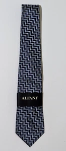 Alfani Vintage Silk Tie - Blue & Grey - New with Tags - Picture 1 of 18