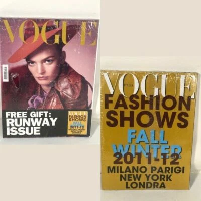 Vogue Italia July 2011 Fashion Shows Fall Winter Supplement Runway Issue NEW SET - Image 1 of 4