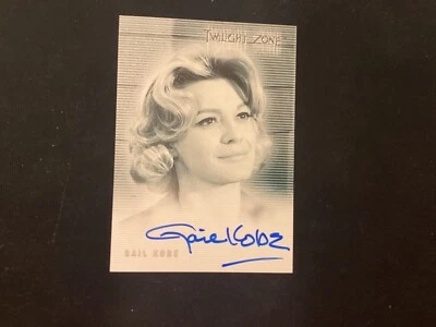TWILIGHT ZONE A-24 GAIL KOBE AUTOGRAPHED CARD - Image 1 of 2