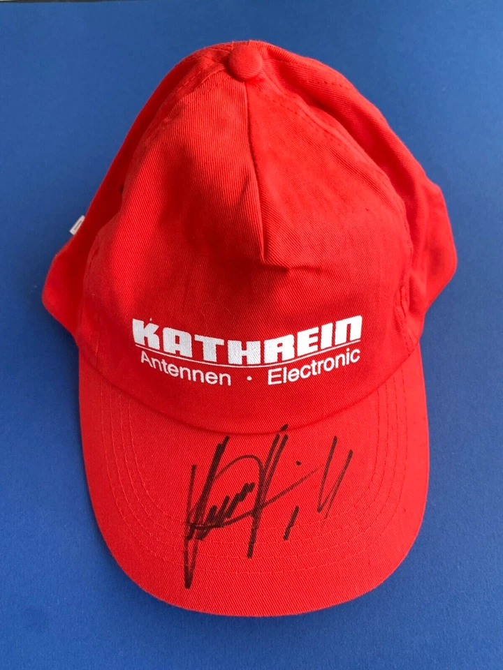 DAMON HILL Formel-1-Weltmeister In-person signed  Werbe-Cap RARITÄT - Bild 1 von 1