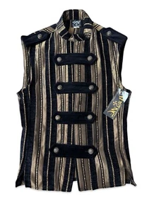 SHRINE LEGION VEST GOTHIC  JACKET MILITARY UNIFORM ROCK BAND MARINE STEAMPUNK - Picture 1 of 3