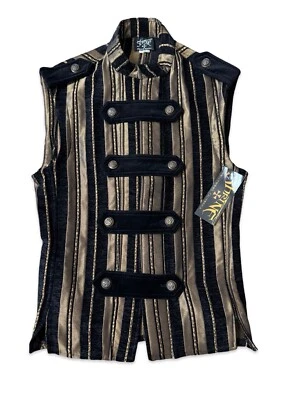CHALECO SANTUARIO LEGIÓN CHAQUETA GÓTICA UNIFORME MILITAR BANDA DE ROCK MARINA STEAMPUNK Foto 1 de 3