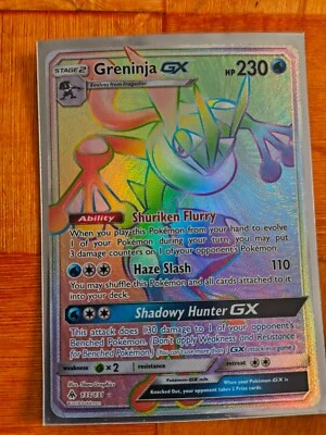 Greninja GX - 133/131 Forbidden Light Rainbow Pokemon - NM/MINT 2019 Sun & Moon - Image 1 of 3