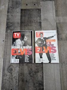 TV GUIDE: ELVIS -Entertainer of the Century, 1-1-7- 2000; Set of 2 - Picture 1 of 5