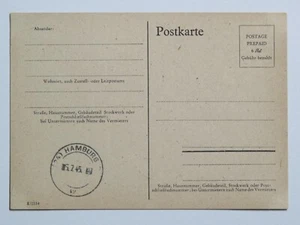 Alliierte Besetzung Behelfsganzsache P 698 I Hamburg 5.7.1945 * - Picture 1 of 2