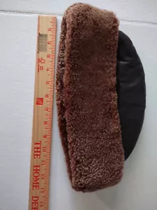 leather fur hat M - Picture 1 of 6