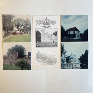 Vtg Woodleigh A Glimpse of Britain Pamphlet & 4 Vtg Snapshots Photos 1980s - Foto 1 di 6
