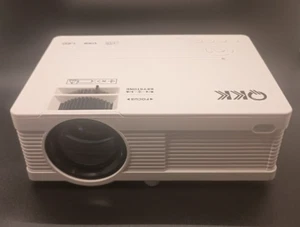 QKK Mini Projector Full HD LED Projector 1080P -PARTS ONLY- BURN-IN Issue - Picture 1 of 5