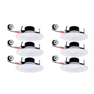 Utilitech 6-Pack 65-Watt Equivalent White Dimmable Recessed Downlight (5-in o... - Picture 1 of 2
