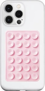 Light Pink Silicone Suction Phone Case Mount - Hands-Free Shower Holder - Picture 1 of 5