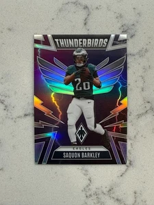 2025 PHOENIX SAQUAN BARKLEY SILVER REFRACTOR THUNDERBIRDS EAGLES  - Picture 1 of 2