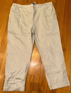 Karen Scott Damen grau Komfortbund Caprihose Größe 18W knopffrei Gummizug - Bild 1 von 2