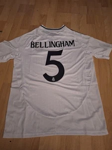 Real Madrid 2024-25 Home Shirt, Brand New With Tags, Size M #BELLINGHAM #5 - Picture 1 of 5