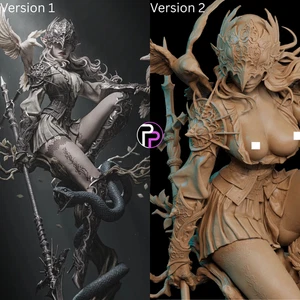 Lenora Queen of Crows 3D gedruckte Figur unbemalt unmontiert Resin Modell GK - Bild 1 von 22