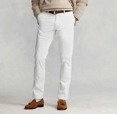 Polo Ralph Lauren Niños Blanco Pierna Recta Chino Clásico Informal Algodón Pantalón Talla 14 Foto 1 de 4