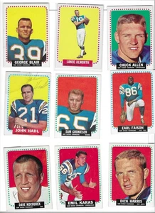 1964 Topps San Diego Chargers football 22-card set +1 Lance Alworth HOF Hadl (R) - Picture 1 of 8