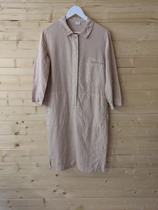 Poetry Linen Pink Utility Oversized Shirt Midi Dress Women's UK 8 - Picture 1 of 10