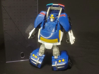 Hasbro Tomy Playskool Rescue Bots Transformer Chase Police Car 5" Toy Figure - Image 1 of 4