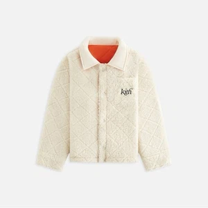 KITH Kids Reversible Ora Sherpa Shacket Jacket XSmall Fall 2024 XS (4/5) Orange - Picture 1 of 22