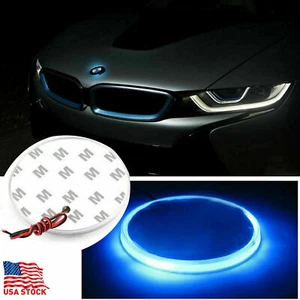 1x 82mm Blue Emblem LED Background Light For BMW 3 4 5 6 7 X M Z Series - Foto 1 di 6