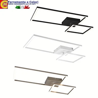 Lampadario Led Moderno 25W 63 Cm Plafoniera Soffitto Girevole 4000K Con Snodo - Immagine 1 di 2
