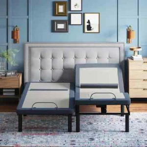 New Luxury Split California King Adjustable Mattress Base, Lumbar & Warranty! - Picture 1 of 5