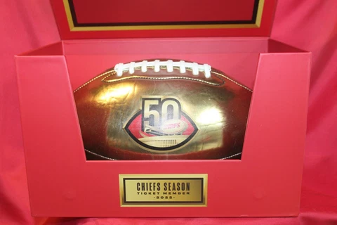 Kansas City Chiefs Football 2022 Season Ticket Holder Gold Football NFL Cover
