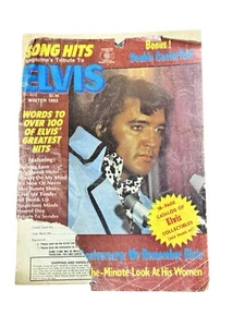 1980s WINTER SONG HITS MAGAZINE TRIBUTE TO ELVIS- ELVIS PRESLEY - VGC 1982 - Picture 1 of 15