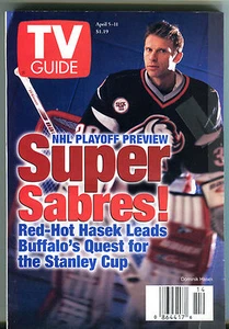 TV Guide April 5-11 1997 NHL Playoff Preview Dominik Hasek Sabres EX 011516jhe - Imagen 1 de 1