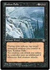 WOTC MtG Homelands Koskun Falls (R) EX