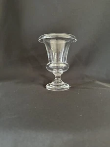 Steuben Crystal Clear Glass Urn Shape Vase W/ Rolled Rim Signed 1940's Art Deco - Picture 1 of 18