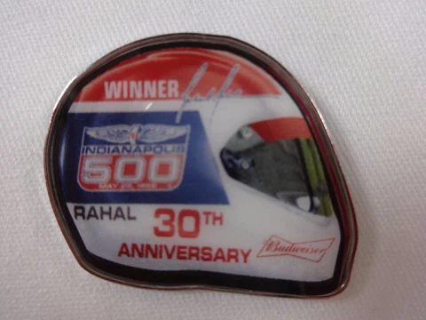 Bobby Rahal 30TH Annivery Driver Helmet 1986 Indy 500 Winner Collector Lapel Pin Cover