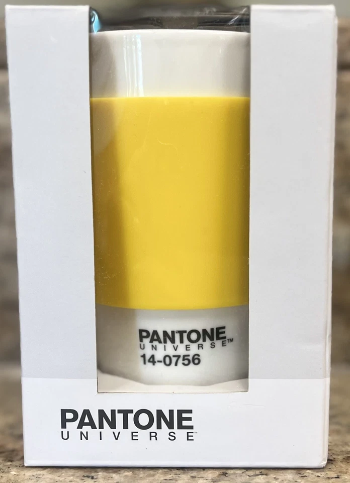 Taza de silicona de porcelana Pantone Universe Classic amarilla 14-0756 Foto 1 de 1
