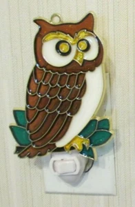 OWL NIGHTLIGHT (BIRD SUNCATCHER LIGHT) - Picture 1 of 1