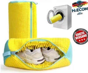 Schuh-Waschbeutel robust – Gelb/Blau, für Sneaker & Schuhe, Waschmaschine Tasche - Bild 1 von 5