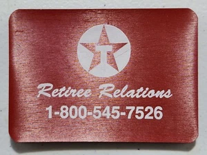 Vintage Retiree Relations Magnetic ID & Contact Information - Picture 1 of 5